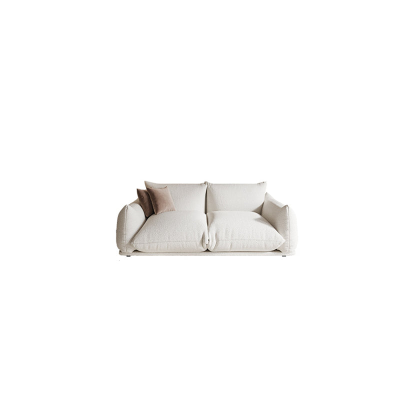 Standard Cushions Contemporary Square Arm Settee Couch for 1/2 People