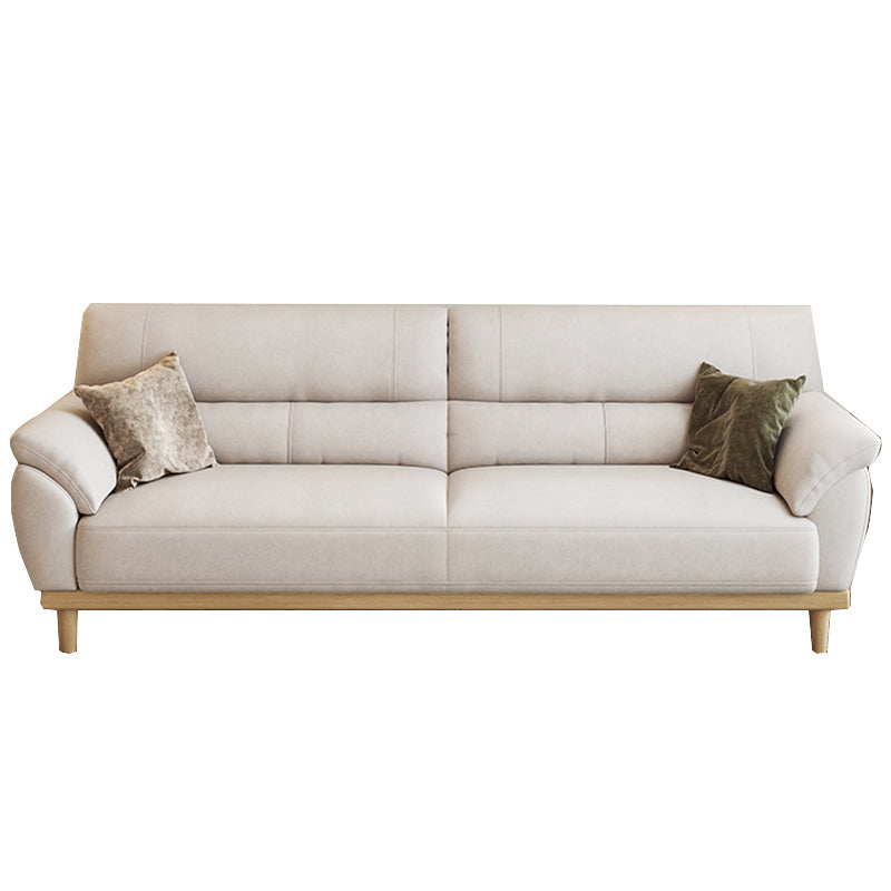 Stationary Stain Resistant Living Room Pillow Top Arm Standard Sofa