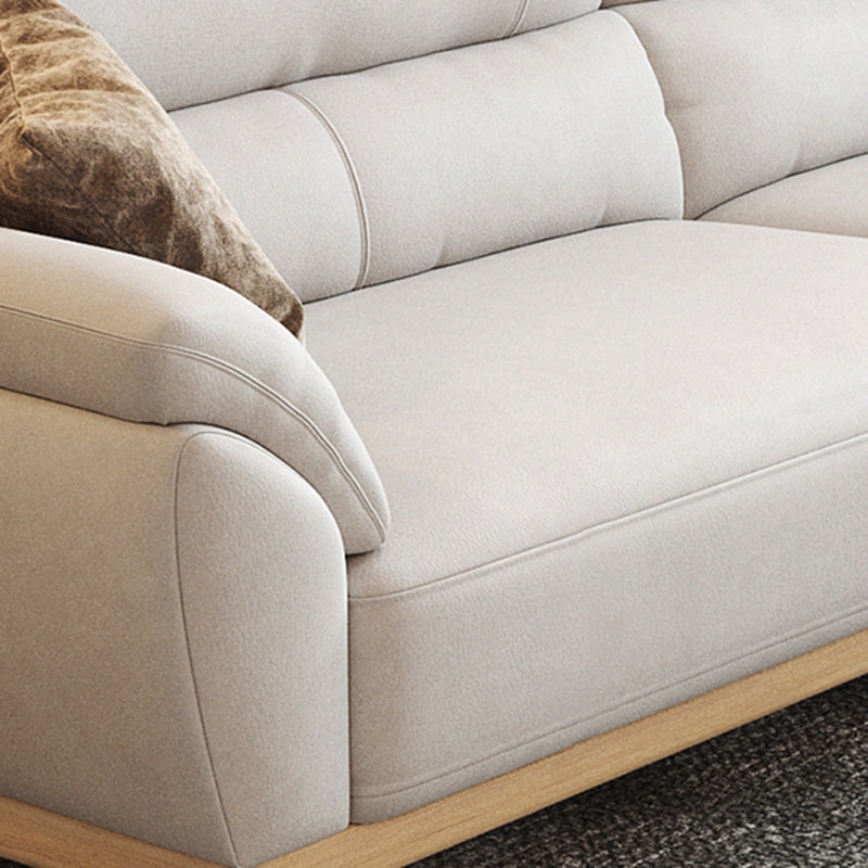 Stationary Stain Resistant Living Room Pillow Top Arm Standard Sofa