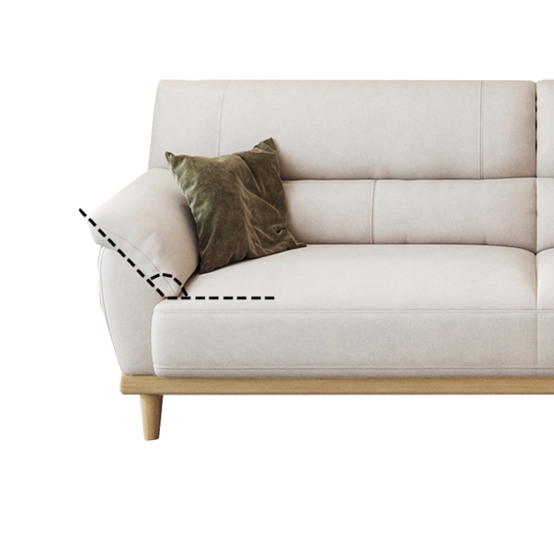 Stationary Stain Resistant Living Room Pillow Top Arm Standard Sofa