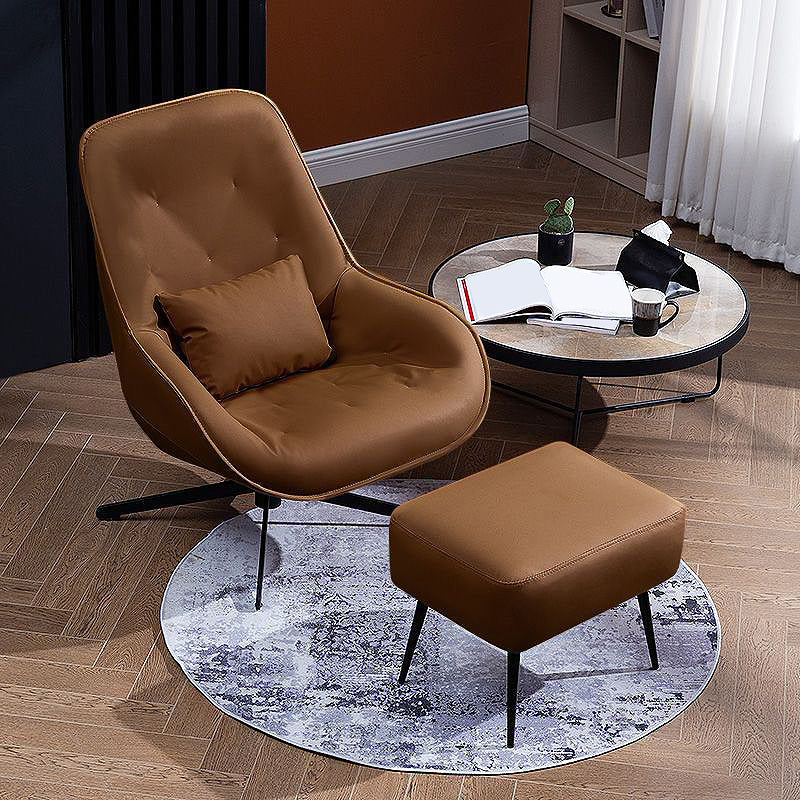 22.44"Wide*22.44"Deep Bonded Leather Armless Chair with Spider Base