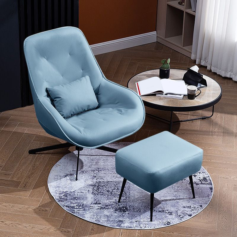 22.44"Wide*22.44"Deep Bonded Leather Armless Chair with Spider Base