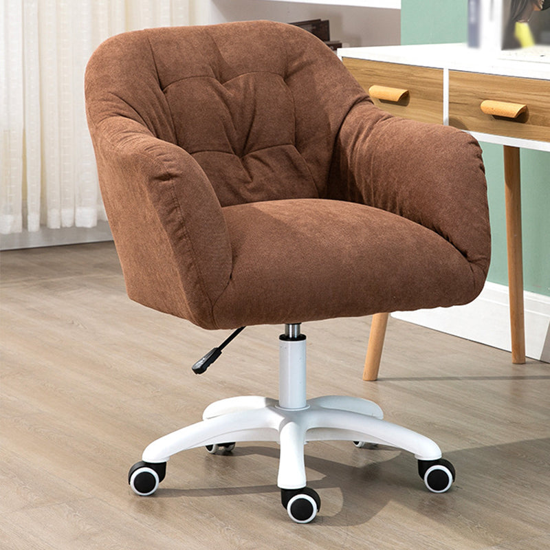 PU Leather Accent Armchair Wheels Arms Included Chair for Living Room