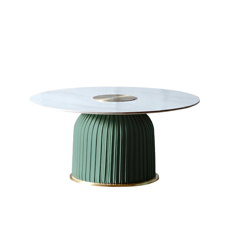 Pedestal End Table  Modern Round Side End Table for Living Room