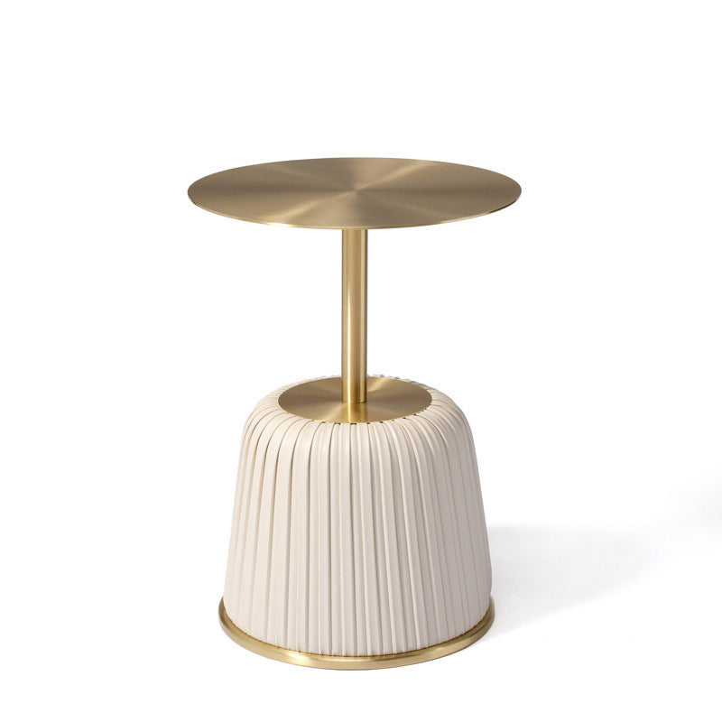 Pedestal End Table  Modern Round Side End Table for Living Room