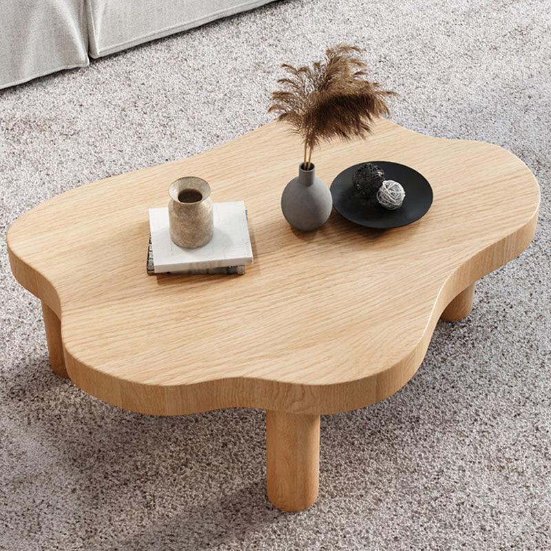 Modern Style Solid Wood Top Walnut/wood/white/teak/black Free Shape Coffee Table