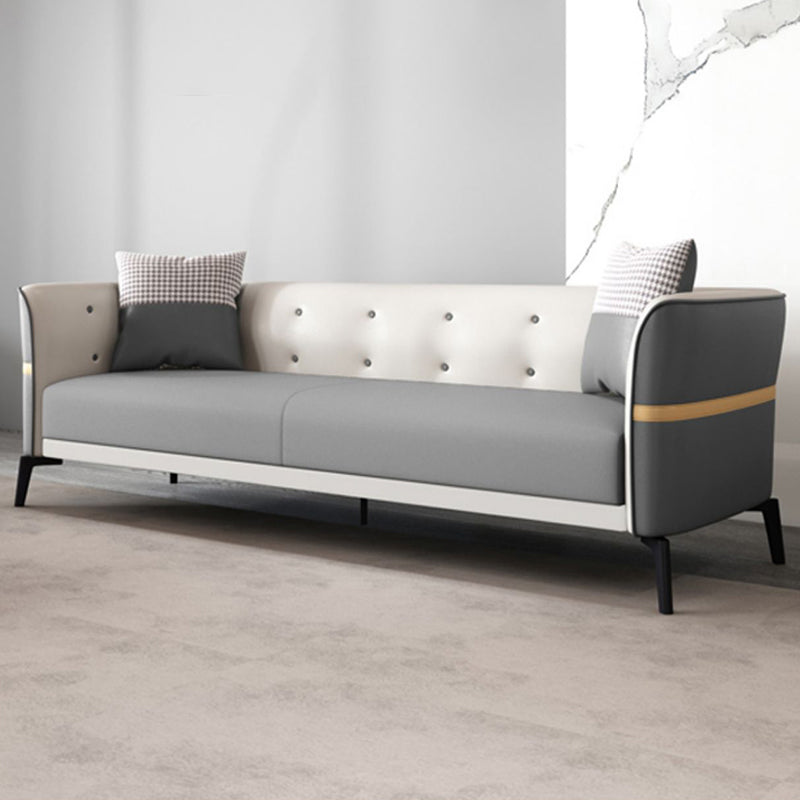 Nordic Faux Leather Waterproof Sofa Tight Back Sette for Apartment
