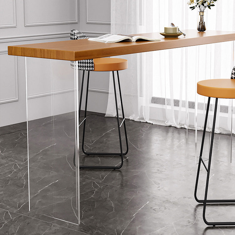 1/2/3/5/7 Piece Pub Dining Set Modern Natural Wood Pub Dining Set