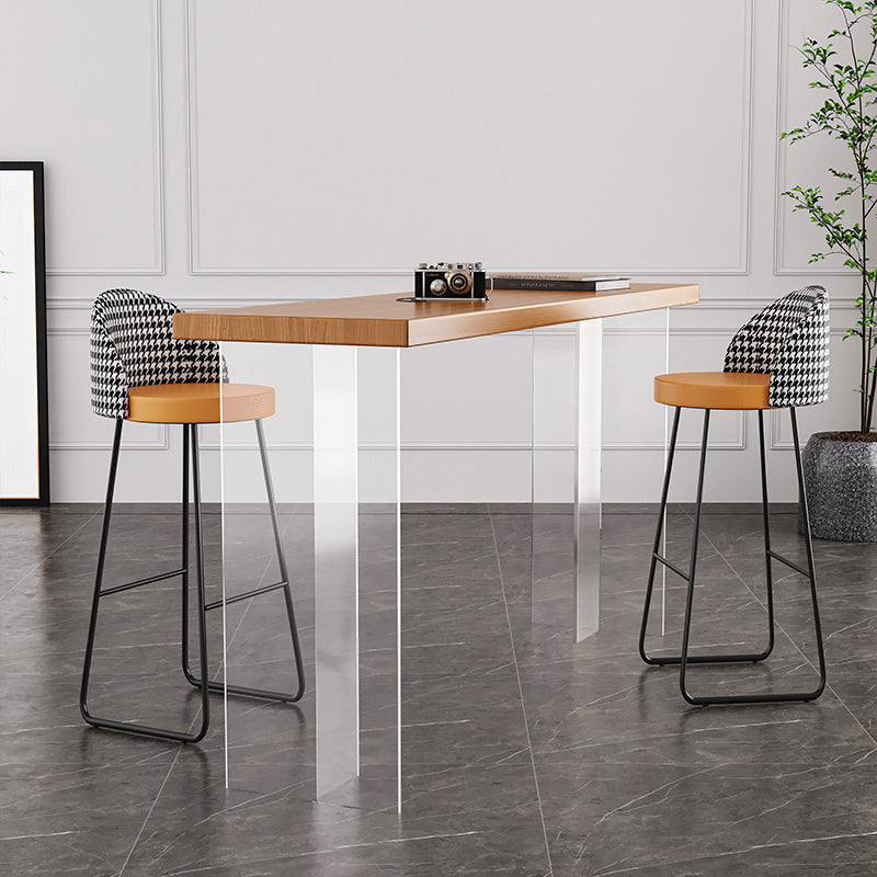 1/2/3/5/7 Piece Pub Dining Set Modern Natural Wood Pub Dining Set