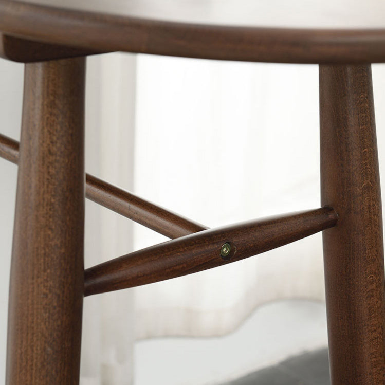 Modern Oak Wood Bar Table Set 1/2 Pieces Wooden Counter Table with Leather Stools