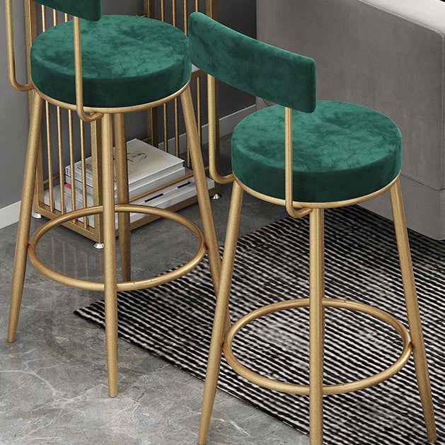 1/3 Pieces Glam Iron Bar Table Set White Stone Top Bistro Set with Shelf