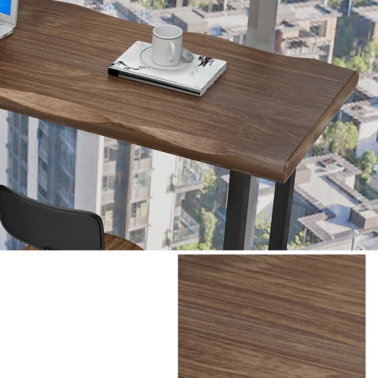 Industrial 1/3 Pieces Bar Table Set Rectangle Pine Wood Counter Table with High Stools