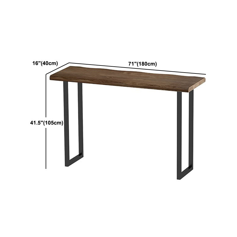 Industrial 1/3 Pieces Bar Table Set Rectangle Pine Wood Counter Table with High Stools