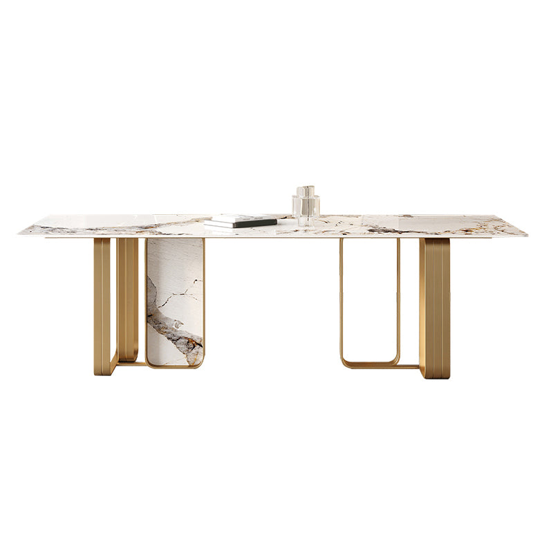 Nordic Dining Set 1/4/5/7 Pieces Rectangle Stone Dining Table for Dining Room