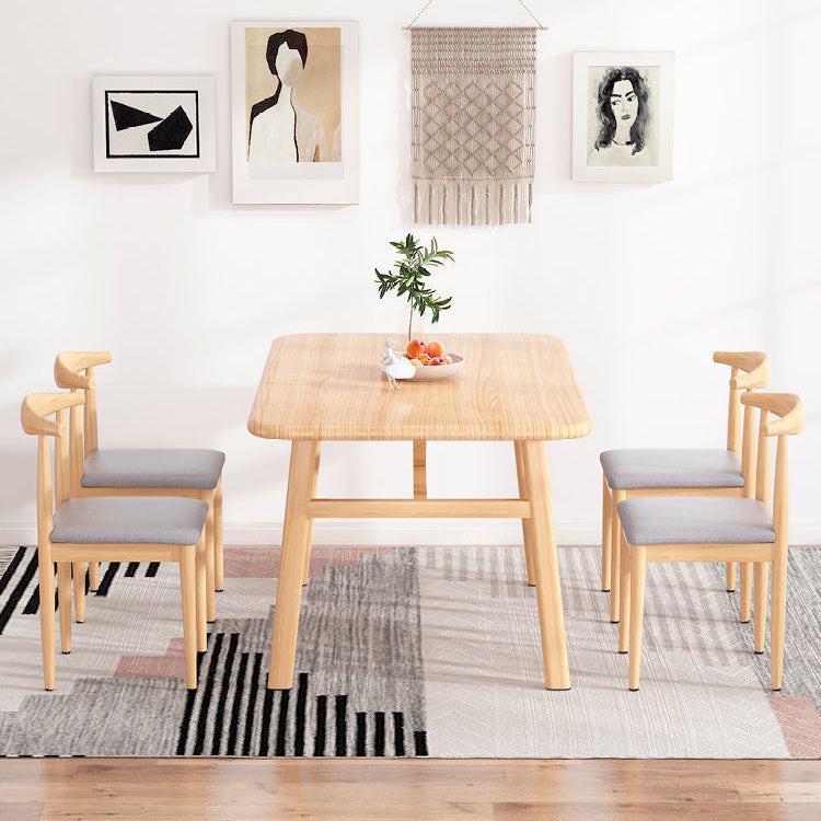 Modern Wood Dinette Set 1/2/3/5/7 Pieces Home Dining Table Sets