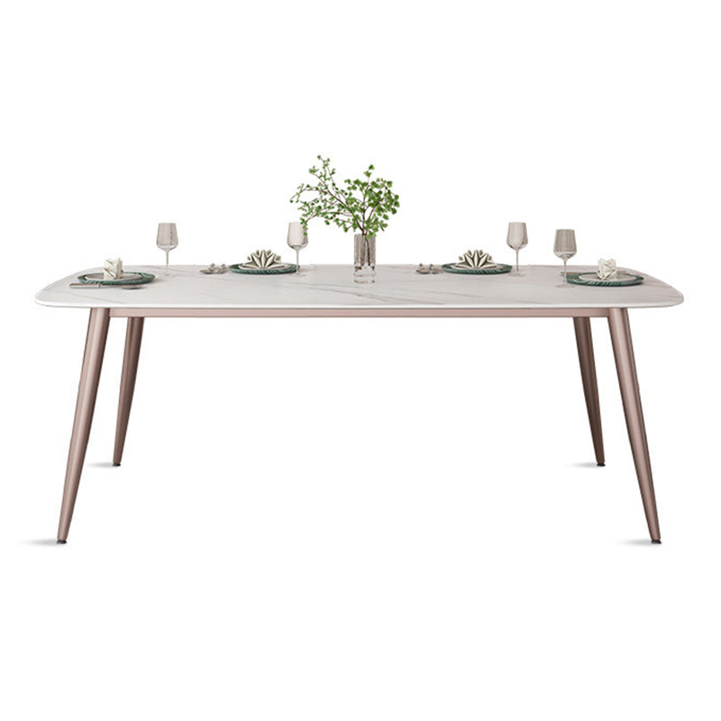 Modern Sintered Stone Dinette Set 1/2/5/7 Pieces Rectangular Dining Set