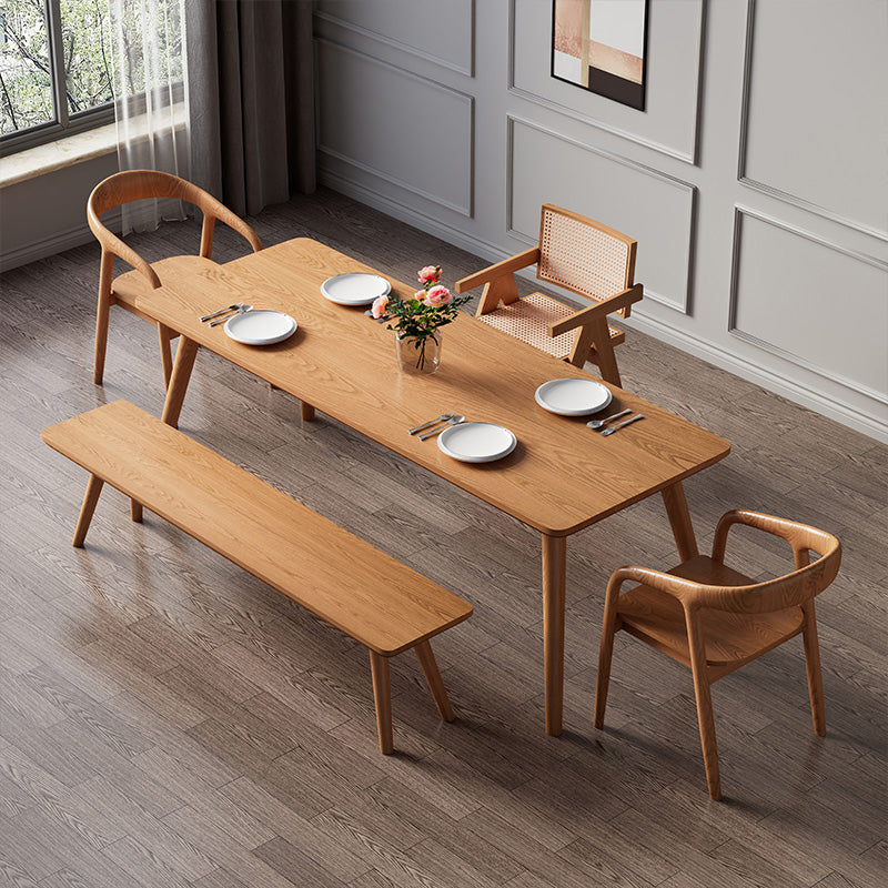 Modern 1/4/5/7 Pieces Dining Set Rectangle Pine Wood Dining Table for Dining Room Kitchen