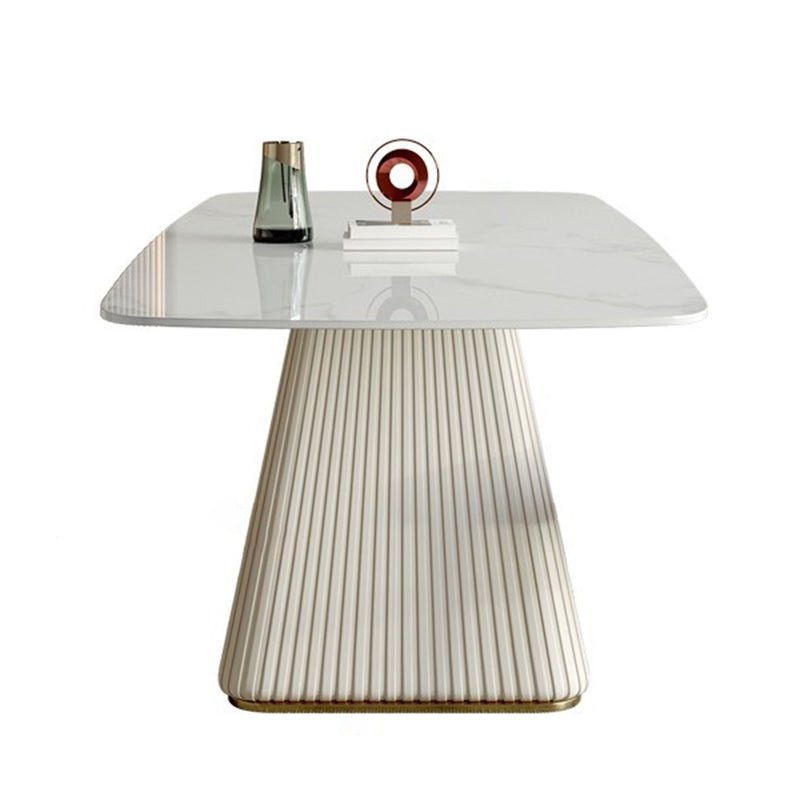 Nordic Glam Sintered Stone Dining Rectangle Table Set 1/4/5/6/7 Pieces Dining Set