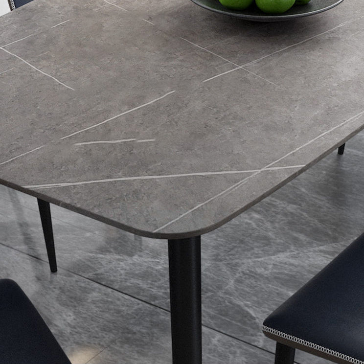 Contemporary Style Dining Table Rectangle Dining Room for Kitchen Home