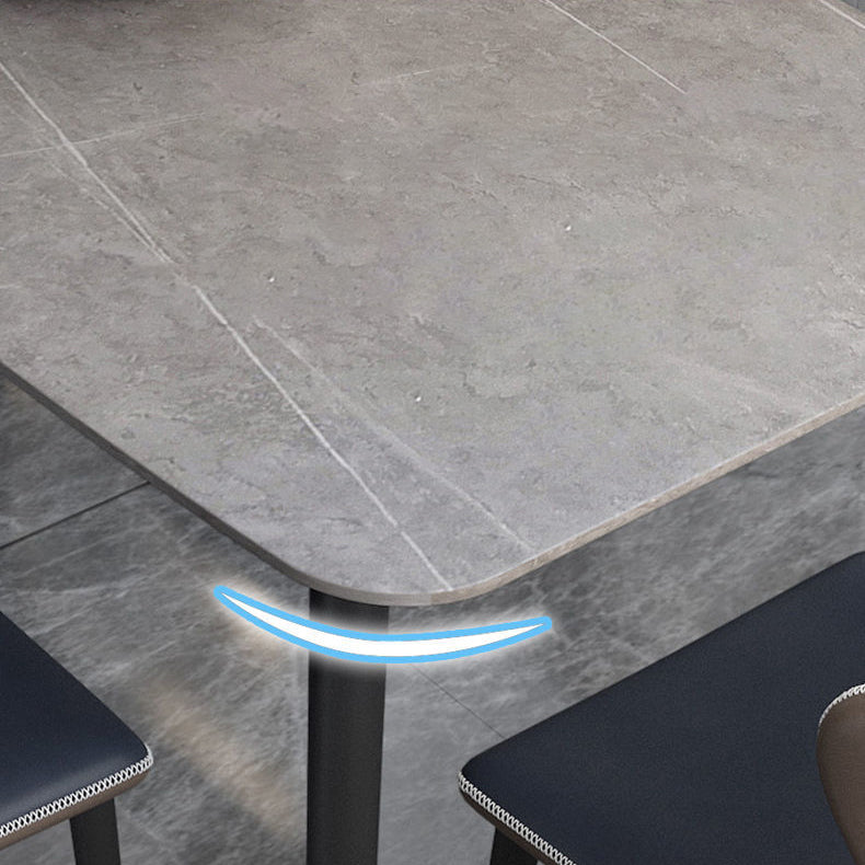 Contemporary Style Dining Table Rectangle Dining Room for Kitchen Home