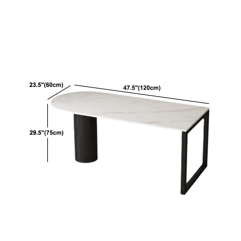 Stone Dining Site Table Simplicity Style Dining Room Collection for Indoor