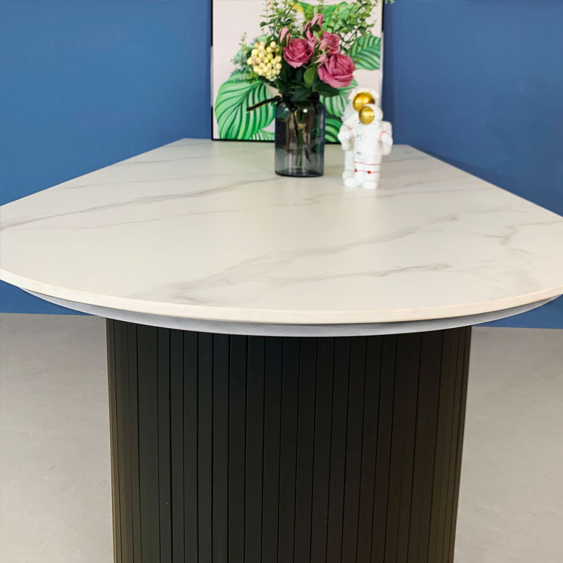 Marble White Dining Table Simplicity 3 Legs Table for Dining Room