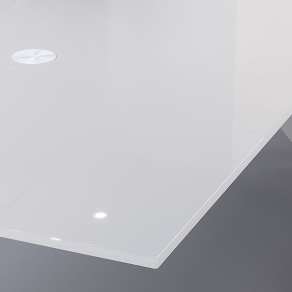 Steel Contemporary Rectangular Dining Table Glass Top Dining Table for Dining Room