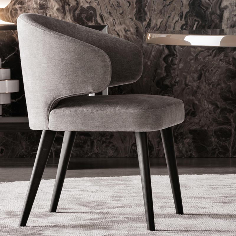 Contemporary Steel Dining Arm Chair Wingback Side Furniture Single in Matte Finish