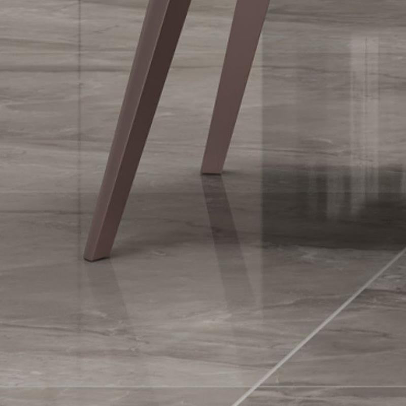 Contemporary Metal Dining Chair Parsons Furniture in Matte Finish for Home