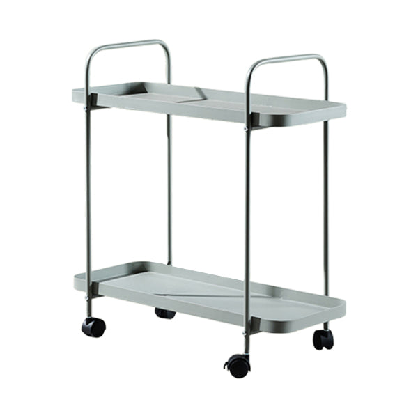 25.2"H Rolling Modern Prep Table Metal Rectangular Prep Table for Dining Room