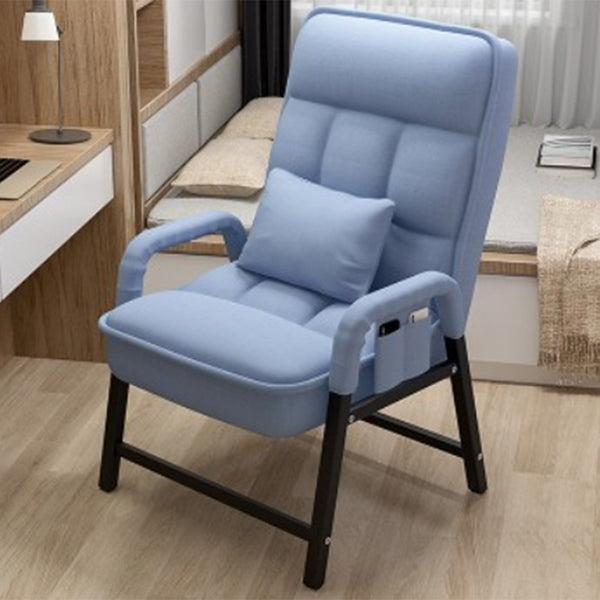 Modern Style Home Office Chair Adjustable Back Working Chair No Wheels