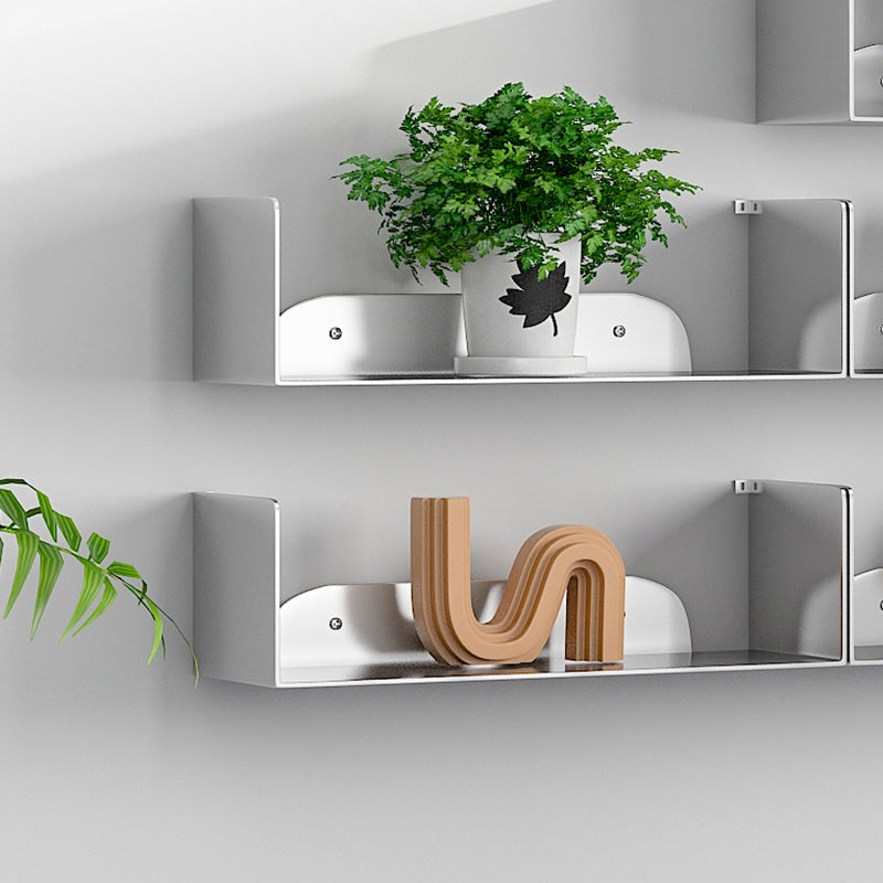 Modern Style Bookcase Metal Wall Mounted Bookshelf for Home Office