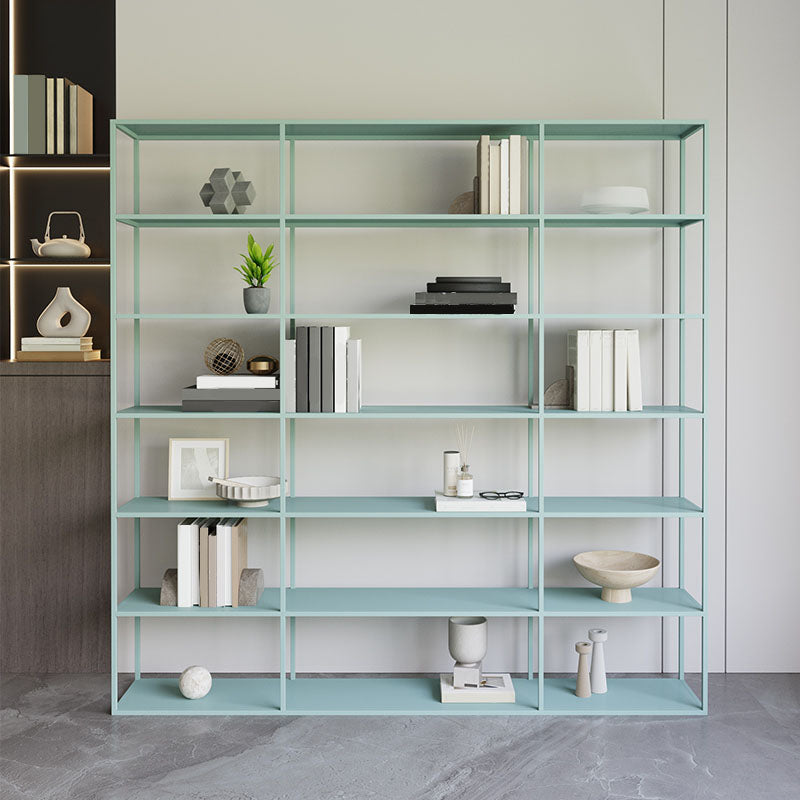 Open Back Modern Style Bookcase Metal Bookshelf for Home Office