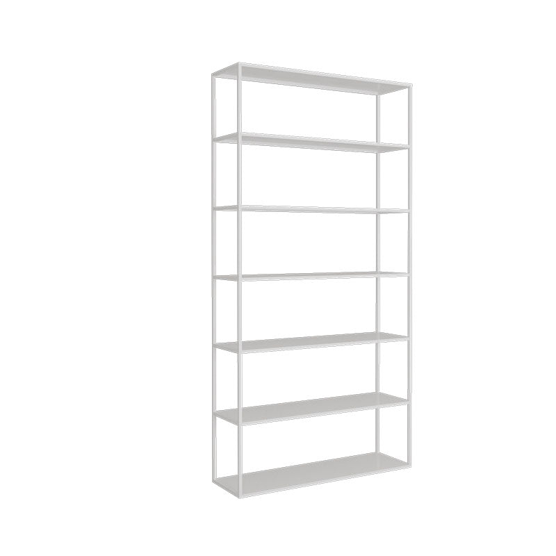 Open Back Modern Style Bookcase Metal Bookshelf for Home Office