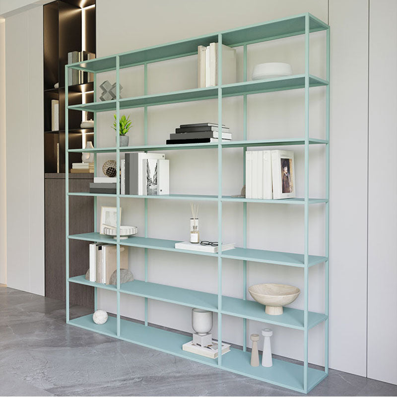 Open Back Modern Style Bookcase Metal Bookshelf for Home Office