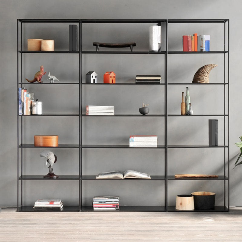 Open Back Modern Style Bookcase Metal Bookshelf for Home Office