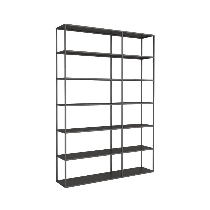 Open Back Modern Style Bookcase Metal Bookshelf for Home Office