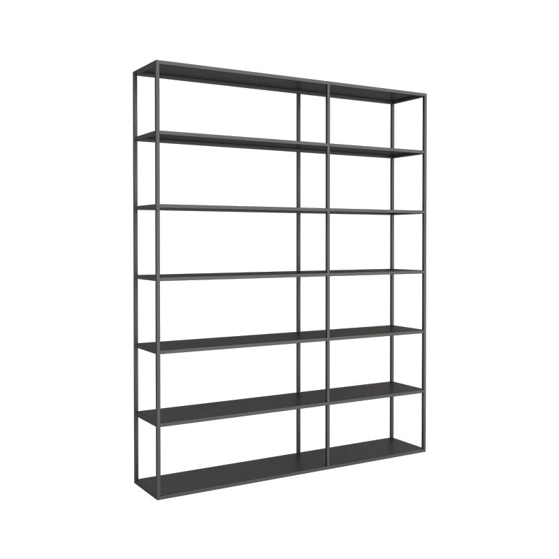 Open Back Modern Style Bookcase Metal Bookshelf for Home Office