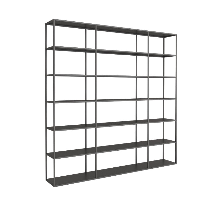 Open Back Modern Style Bookcase Metal Bookshelf for Home Office