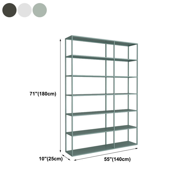 Open Back Modern Style Bookcase Metal Bookshelf for Home Office