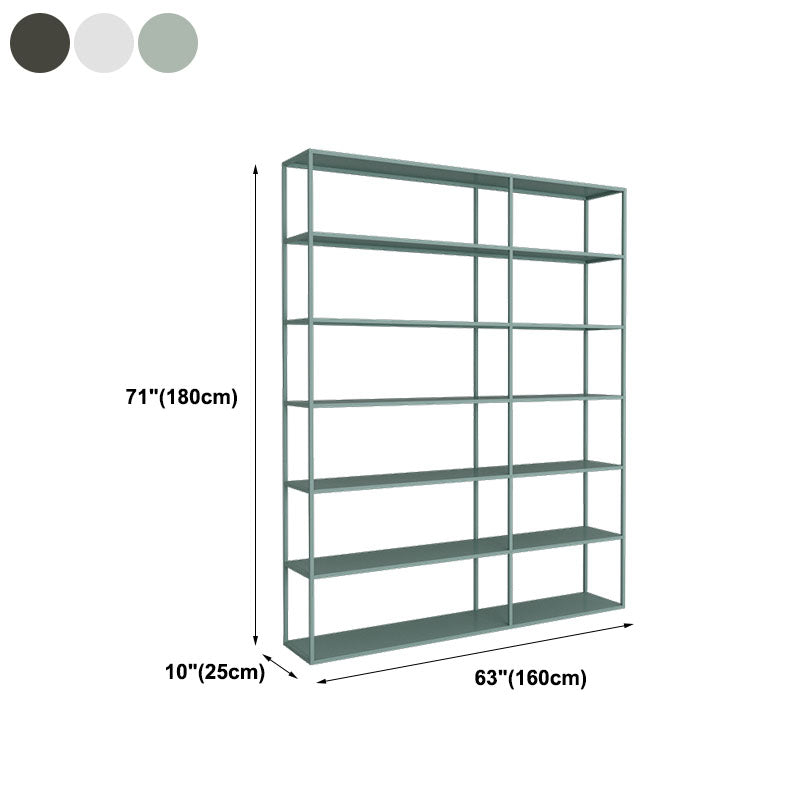 Open Back Modern Style Bookcase Metal Bookshelf for Home Office
