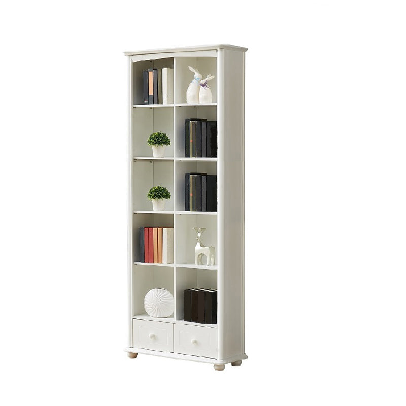 Modern Style Bookcase Engineer Wood Closed Back Bookshelf for Home Office