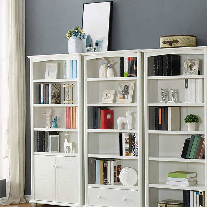 Modern Style Bookcase Engineer Wood Closed Back Bookshelf for Home Office