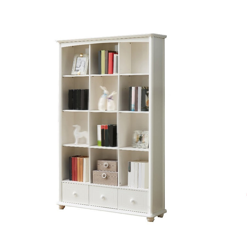 Modern Style Bookcase Engineer Wood Closed Back Bookshelf for Home Office