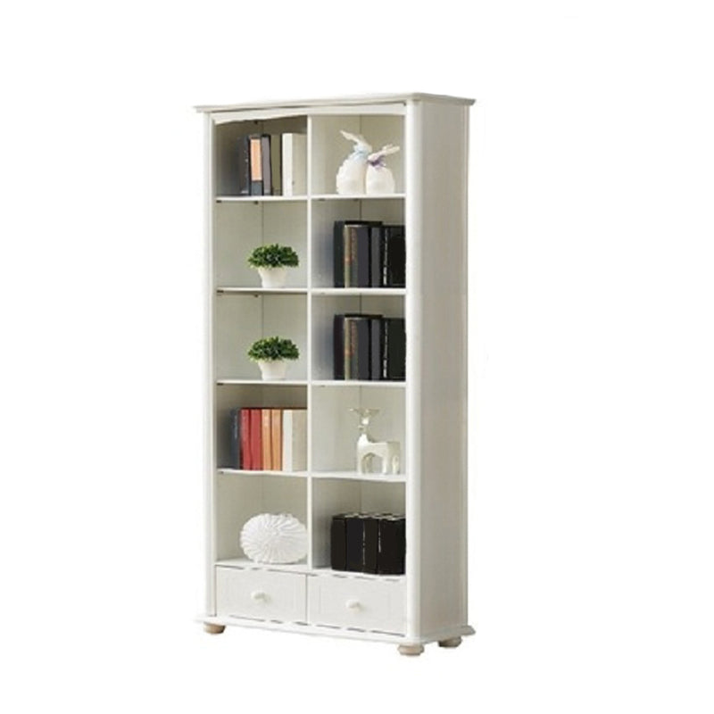 Modern Style Bookcase Engineer Wood Closed Back Bookshelf for Home Office