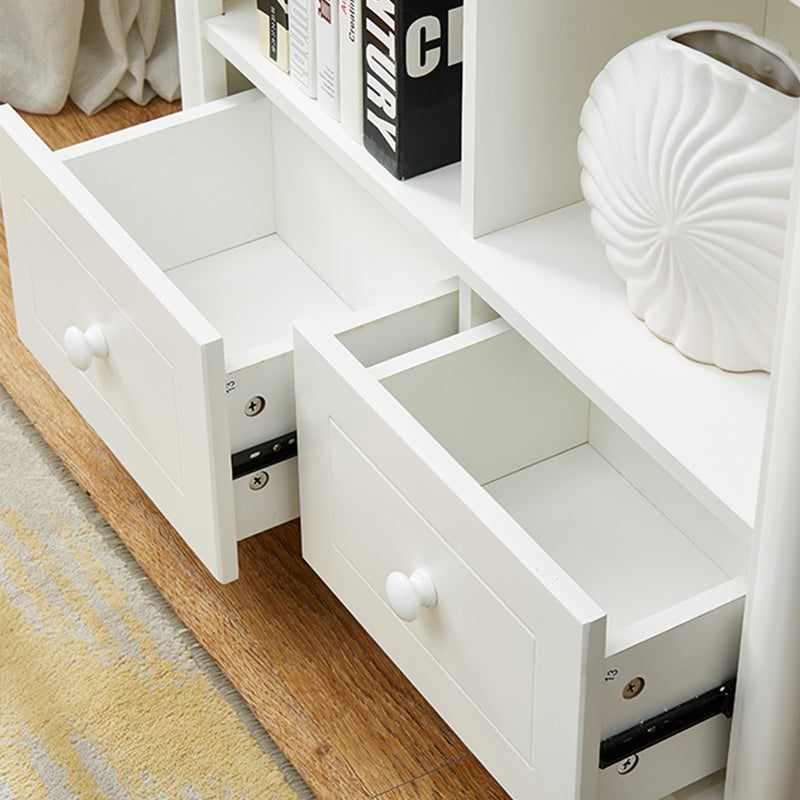 Modern Style Bookcase Engineer Wood Closed Back Bookshelf for Home Office