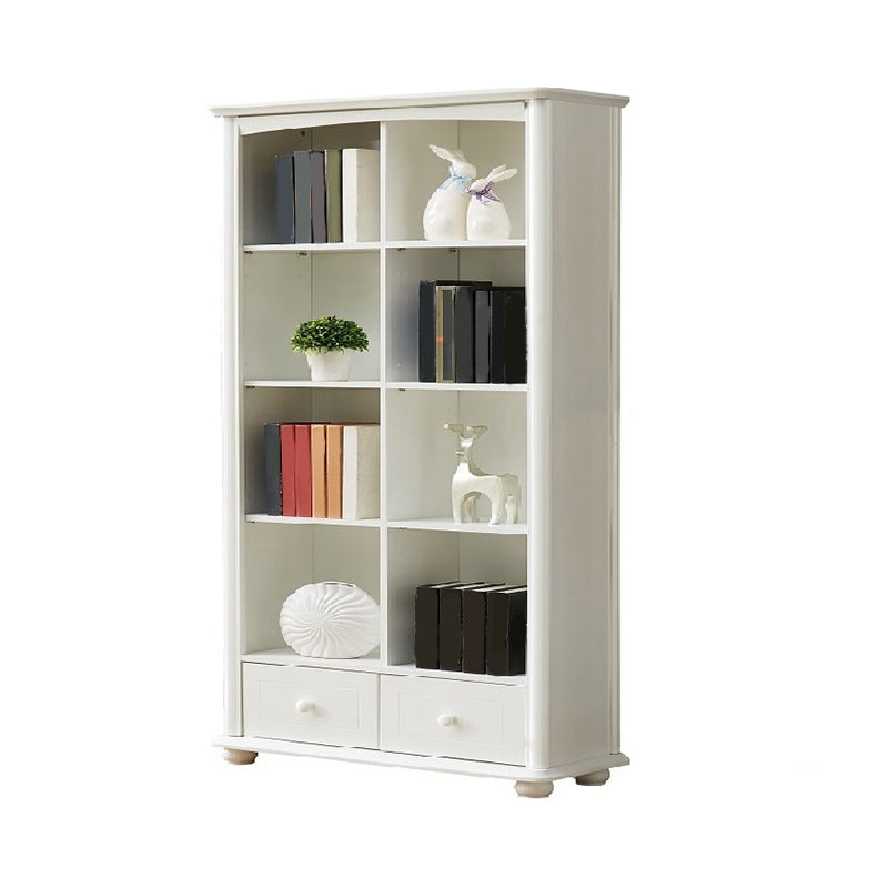 Modern Style Bookcase Engineer Wood Closed Back Bookshelf for Home Office