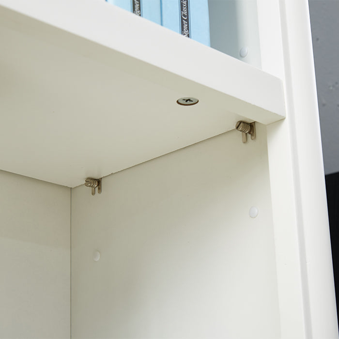 Modern Style Bookcase Engineer Wood Closed Back Bookshelf for Home Office