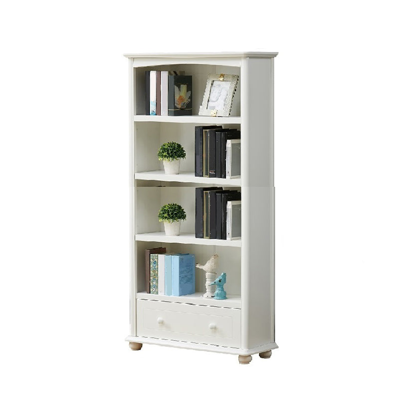Modern Style Bookcase Engineer Wood Closed Back Bookshelf for Home Office