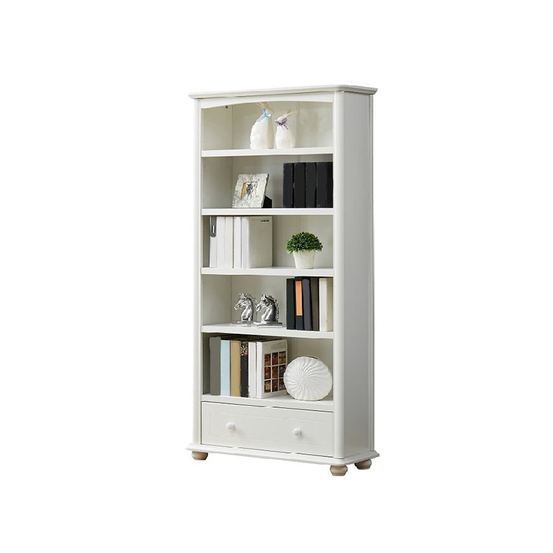 Modern Style Bookcase Engineer Wood Closed Back Bookshelf for Home Office